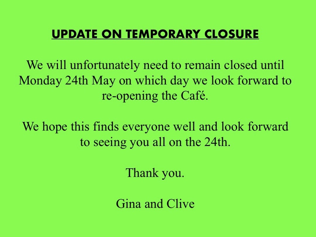Update on Temporary Closure Update on Temporary Closure